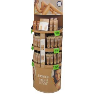 Shampoo Merchandising Custom Cardboard Paper Corrugated Floor Display For Promotion