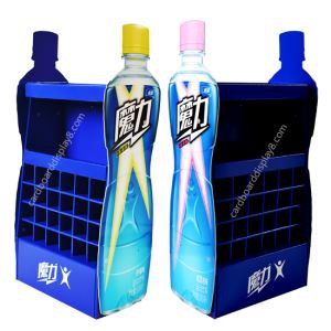 Pop Cardboard Floor Display Racks For Soft Drink