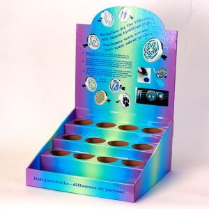 Corrugated Cardboard Counter Pop Display For Bottle Shape Products