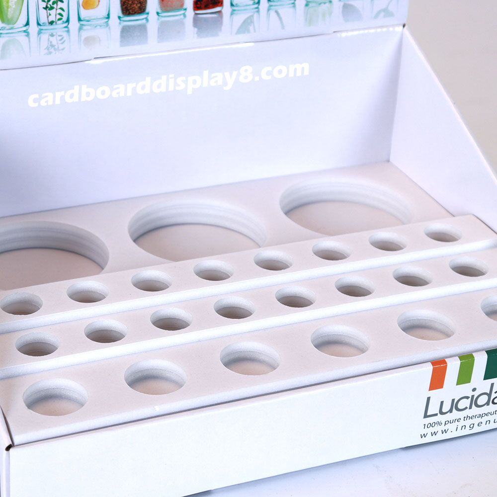 counter top display with custom insert