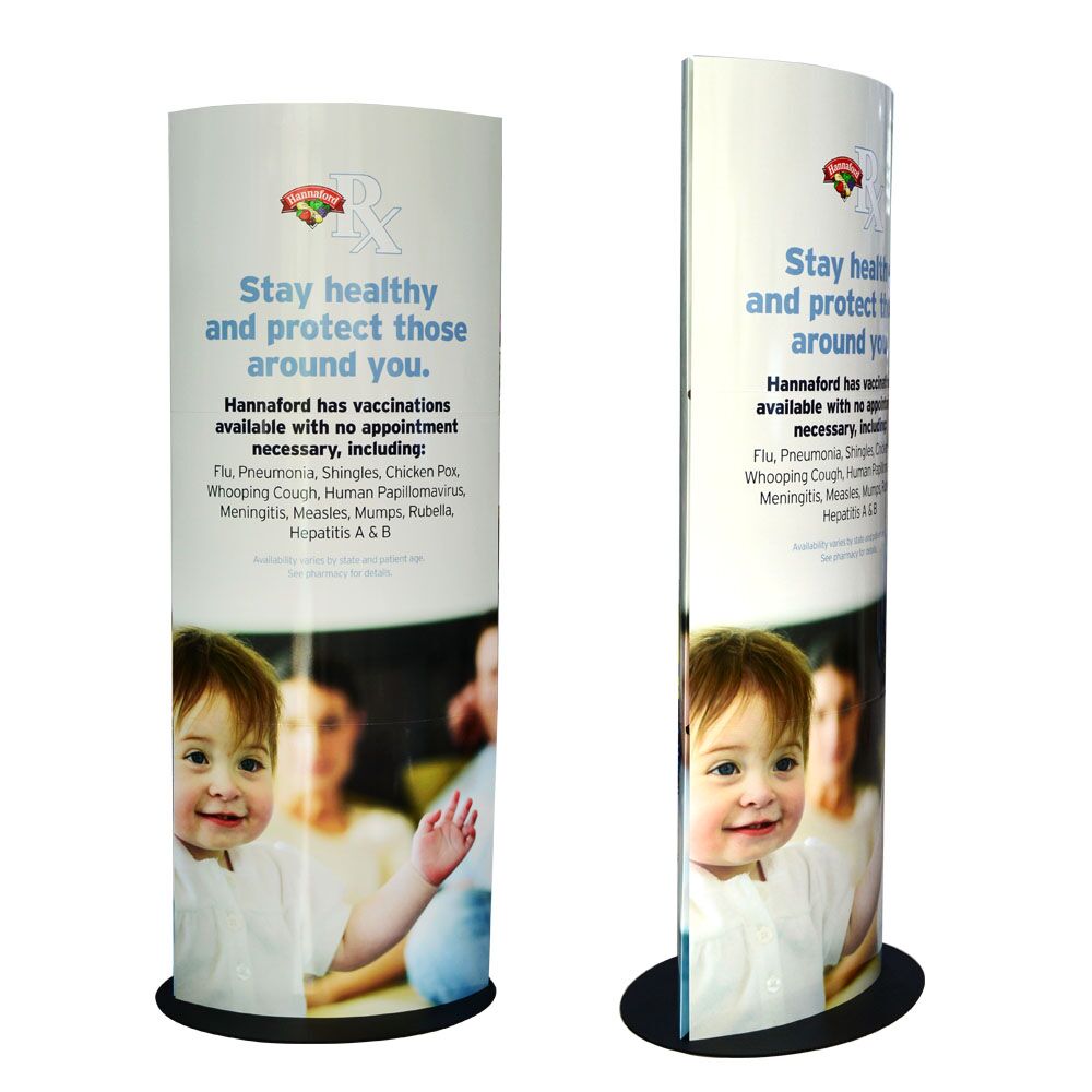 totem display standee with based