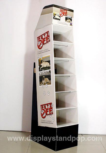 纸质狗粮陈列展示架、宠物用品展架1