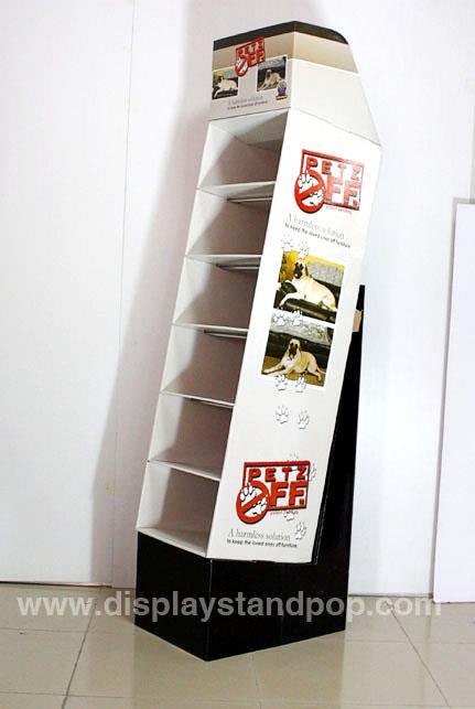 纸质狗粮陈列展示架、宠物用品展架2