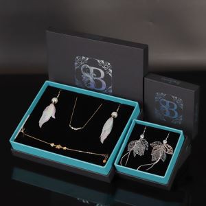Personalized Custom Paper Jewelry Set Packaging Gift Box