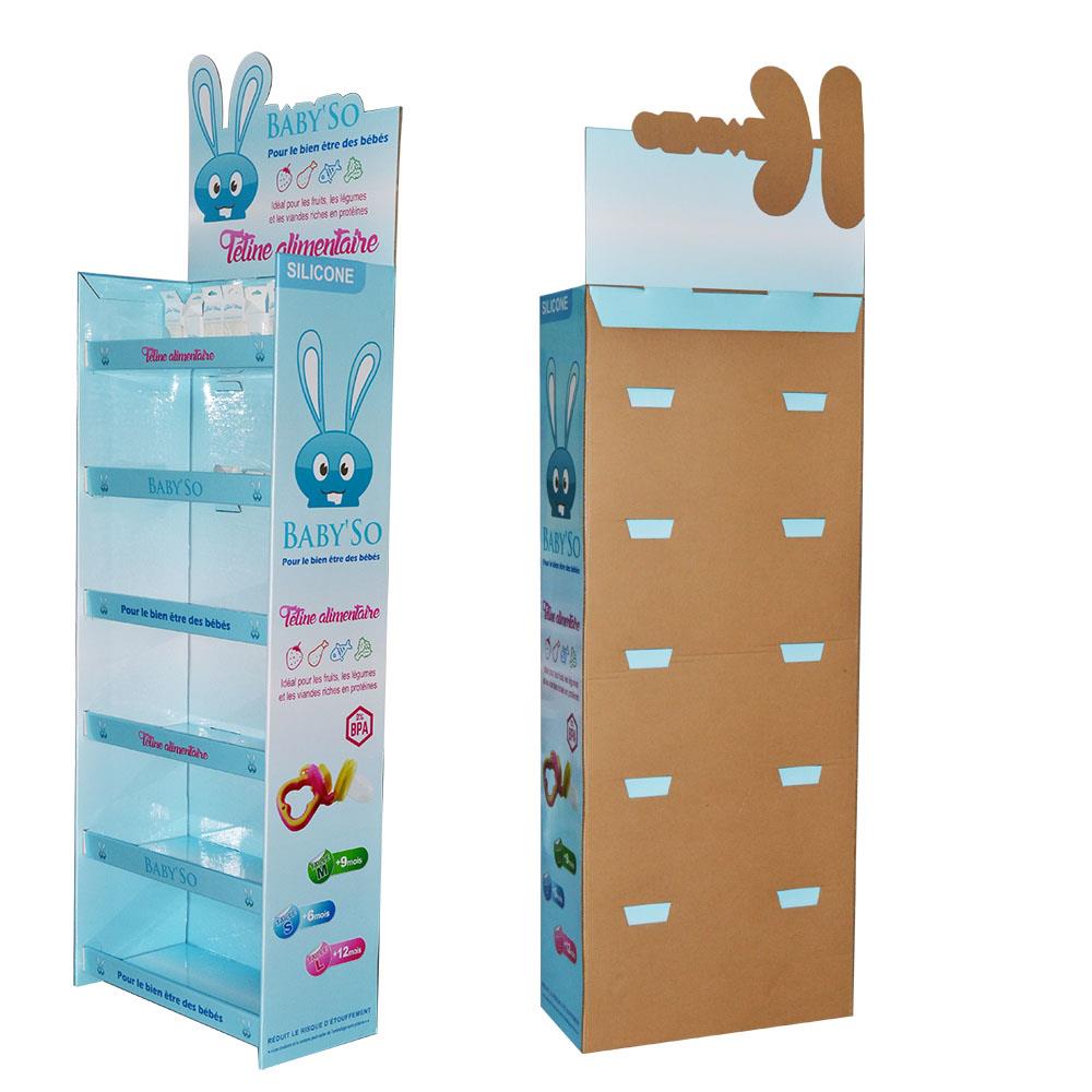 alt Hot sale racks for retail promotion floor display stand  shelf cardboard display stand (3)