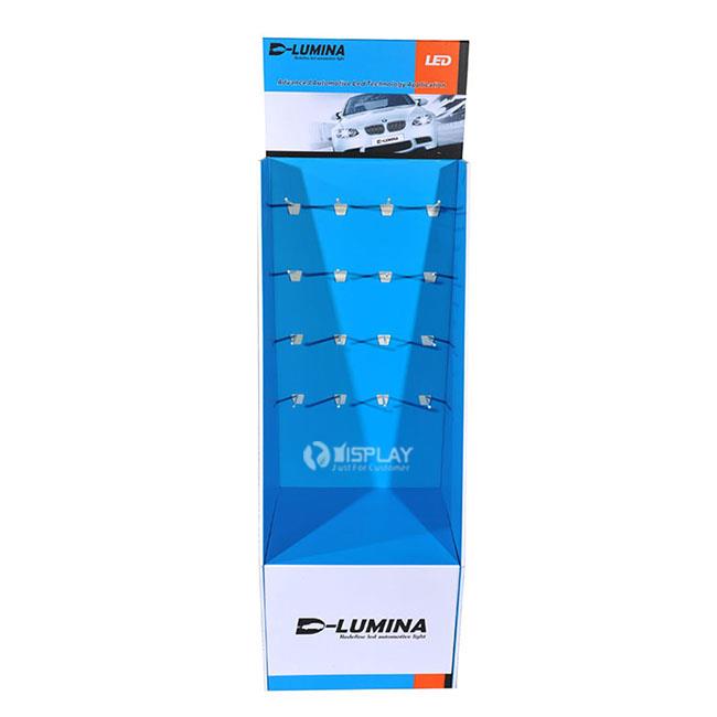 alt Retail sock hang package hook display cardboard floor stand cardboard display stands with hooks (3)