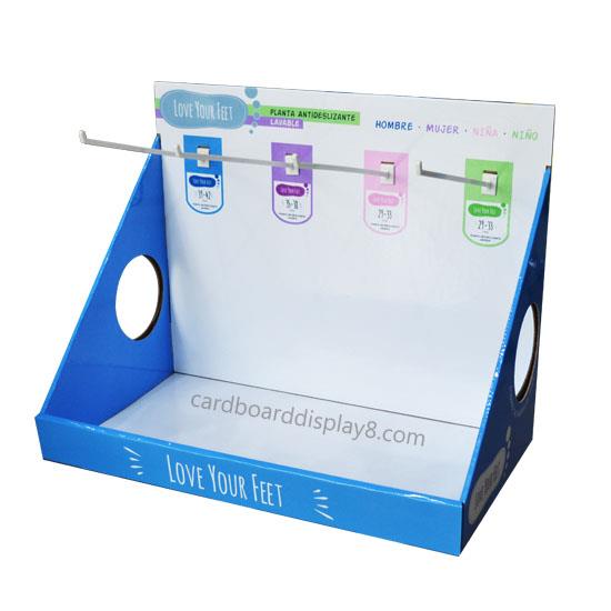 alt manufacturer cardboard display stand  pegs with hooks POP cardboard display stand (4)
