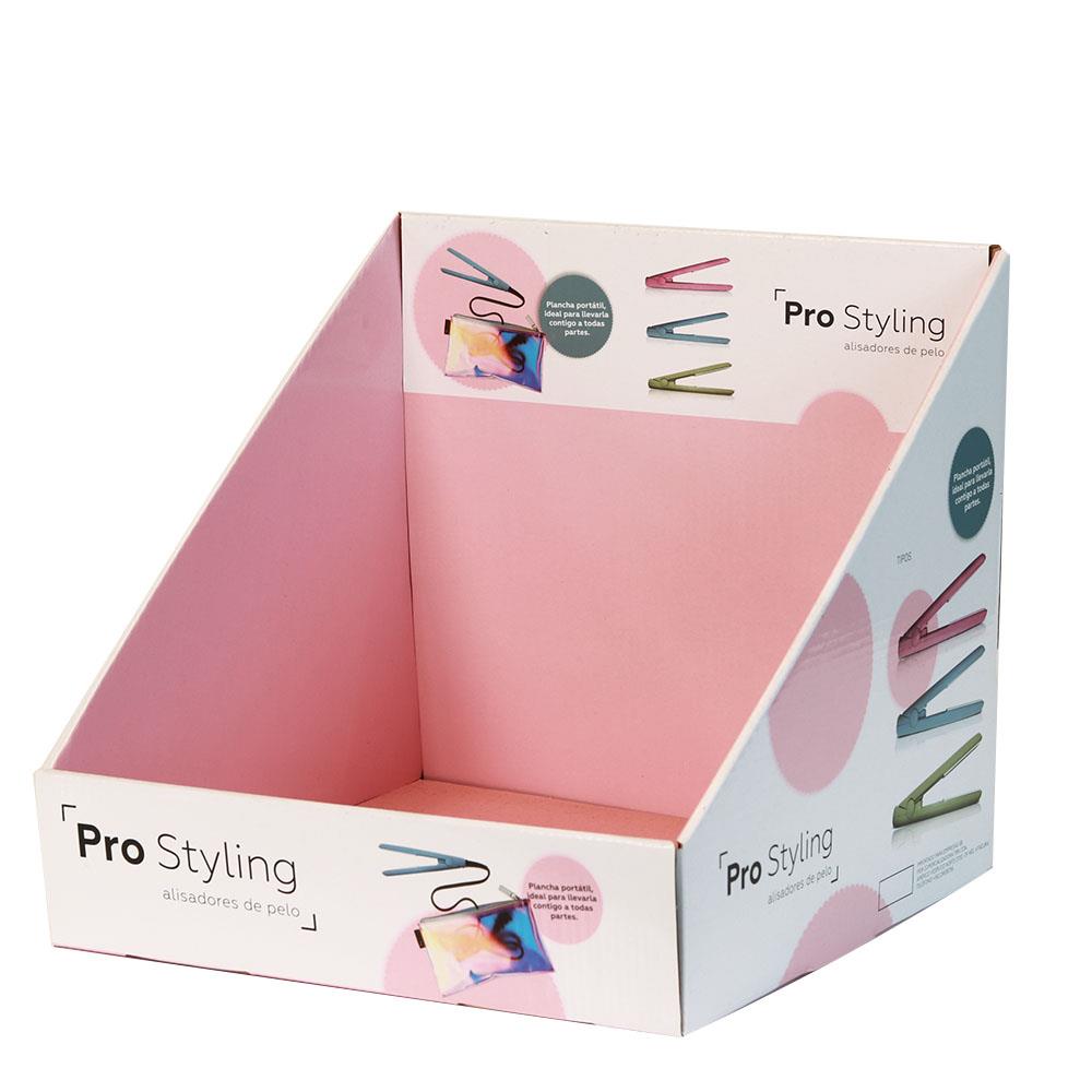 alt Custom Small Cardboard Printed Corrugated Paper Retail Toy Display Box Pink Cardboard Display Box (1)