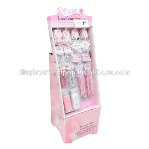 Pink Cardboard Counter Display Stands