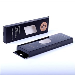 Custom Logo Popular Virgin Human Hair Bundle Packaging Box Luxury Card Paper Gift Box For Wig