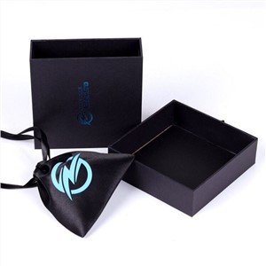 Custom Printed Jewelry Box Personalized Logo Packaging Box And Jewelry Pouch Bag