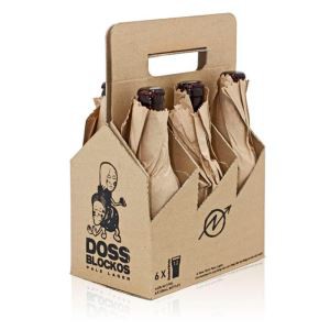 6 Pack/bottle Beer Carrier Box Portable Cardboard Packaging Box/bag