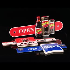 Acrylic Open And Close Sign Holder with Suction Cups
