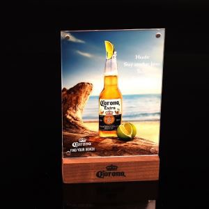 Acrylic Table Menu Card Display Holder