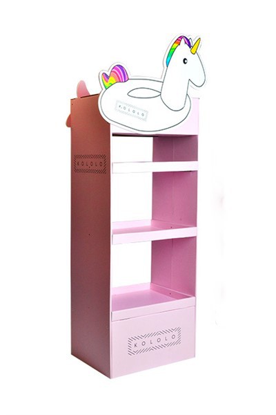 Adorable Pink Toy Doll Corrugated Display Stand