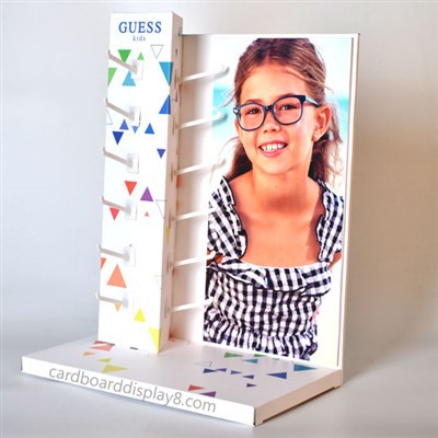Advertising POS Cardboard Display Unit Carton PDQ Small Counter Table Top Display Stand For Sunglasses