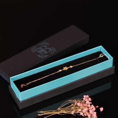 Rectangular Paper Packaging Gift Box For Bracelet Necklace