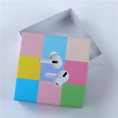 Square Cardboard Lid And Base Headphone Packaging Box