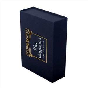 Black Magnetic Folding Gift Box With Custom Logo