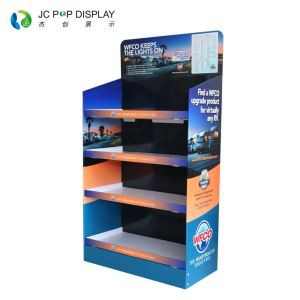 Custom Printing Cardboard Floor Standing Display Rack