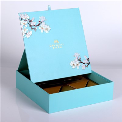 Blue Sky Paper Packaging Paper Box Moon Cake Box Grey Board JC Custom Logo Food Grade