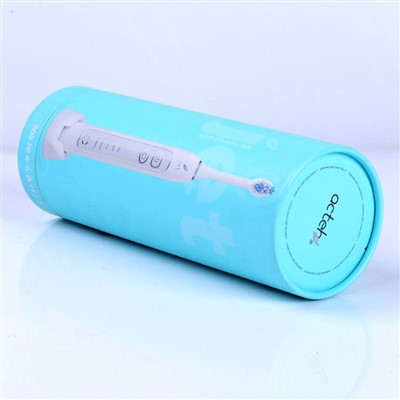Light Blue Cylindrical Paper Gift Box With CMYK Printing