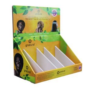 Folding counter PDQ paper cardboard display box