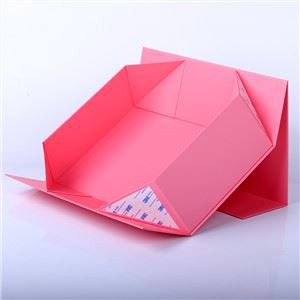 Box Manufacturers Custom Clamshell Folding Box Oversized Pink Packaging Gift Box Custom Logo