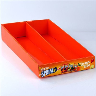 Desktop Orange Snack PDQ Corrugated Display Box‌