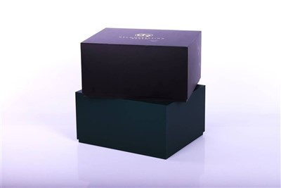 Large-Size Dark Green Clothing Paper Packaging Box