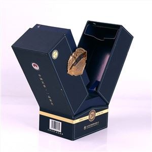 Cardboard Boutique Wine Box Packaging Design Luxury Liquor Packaging Box High-end Gift Box​ Production Custom