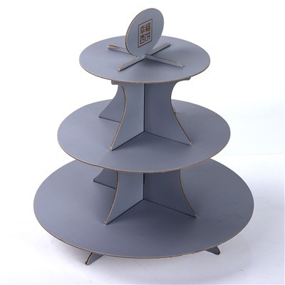 Cardboard Cake Stand Paper Dessert Round Cupcake Holder Tower Disposable Pastry Stand For Birthday Afternoon Tea Wedding Party