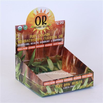 Cardboard Counter Cosmetic Display Box For Retailers