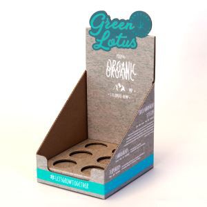 Cardboard Countertop Display BoxesCosmetic Pen Snack Gift PDQ With Holes