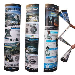 Cardboard Foldable Paper Totem Display For Advertising