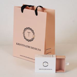 Cardboard Sliding Drawer Box With Shopping Bag