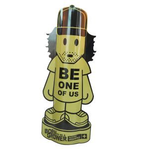 Factory price floor standing cardboard human shape standee