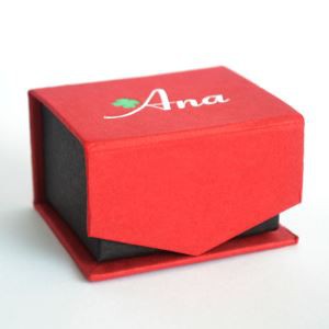Small Cardboard Box Red And Black Color Luxury Magnetic Gift Packaging Box