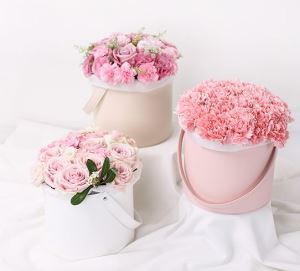 Luxury Round Cylinder tube flower box