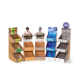 China Supplier Various Cardboard Display Simple Design Floor Display For Promotion