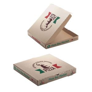 Corrugated Cardboard Customized Logo Printing Bulk Cheap Pizza Box For Take Out Delivery Pizza