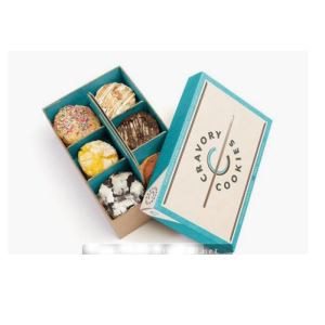 Corrugated Cardbord Cookies/doughnut Packaging Box For Retail Shops/backery Packaging Transparent