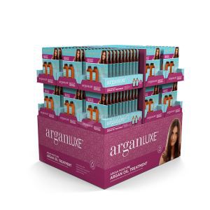 Corrugated Paper Lotion/ Shampoo/Hair & Body Wash/facial Clenaser Promotional Cardboard Display Stand