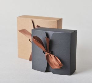 Craft Paper Box Ribbon Package Case