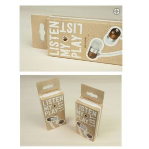 Craft Paper Custom Print Cardboard Earphone Packaging Box