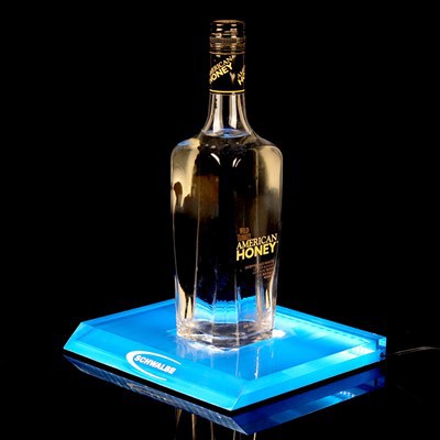 Custom Acrylic LED XO Whisky Wine Bottle Carrier And Holder