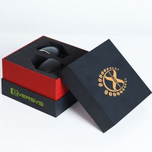 Custom Black Packaging Box With Lid Base Gift Box Teacup Box