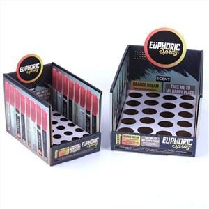 Cardboard Table Top Cosmetic Display Stand Counter Spray Can Display Rack Display Box