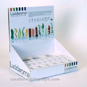 2018 Corrugated Cardboard Counter Top Display Boxes For Delicate Glasses