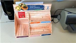 Custom Corrugated Kraft Paper Cardboard Display Counter Retail Point Of Purchase Stand Box